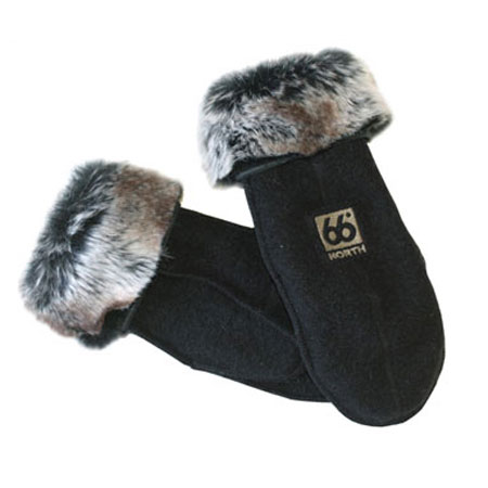 66 Degrees North Kaldi Mittens (Black)