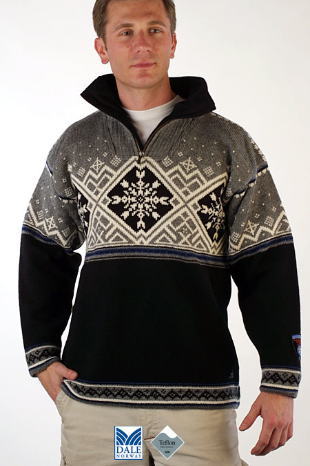 Dale of Norway Dronning Maud GORE Windstopper Sweater (Black)