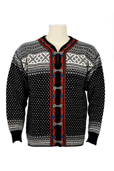 Dale of Norway Setesdal Cardigan (Black / Off White)