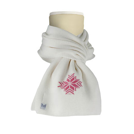 Dale of Norway Slaata Scarf (Off-white / Azalea Pink)