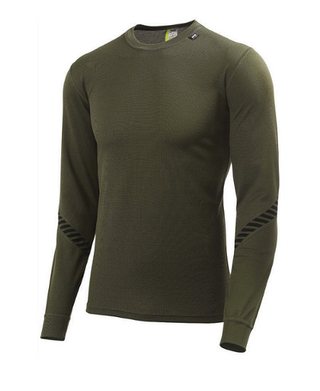 Helly Hansen LIFA DRY Long Sleeve Crew Men's (Olive Night)
