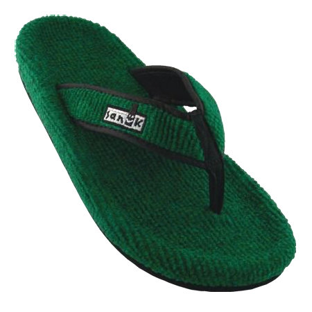 sanuk green flip flops