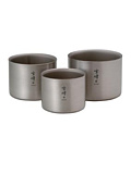 Snow Peak Seppo Titanium Stacking Mug Set