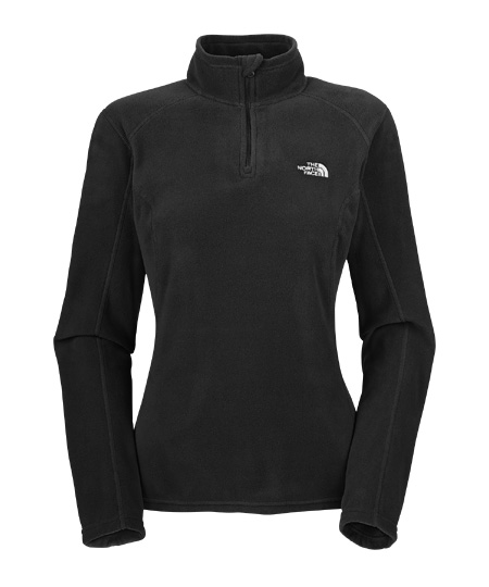 The North Face TKA 100 Microvelour Glacier 1/4 Zip Women's (Blac