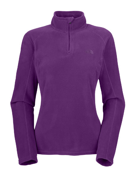 The North Face TKA 100 Microvelour Glacier 1/4 Zip Women's (Grav